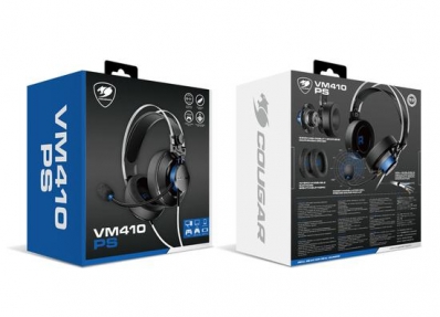 Fone P2 Cougar VM410 PS Preto/Azul