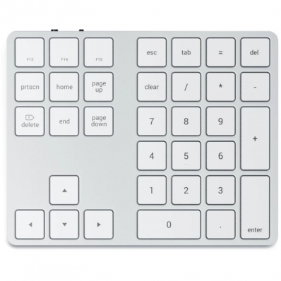 Teclado Numerico Sem Fio Satechi ST-Xlabks - Prata