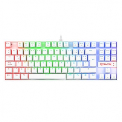 Teclado Redragon K552W-RGB-PT Kumara RGB Whit Port