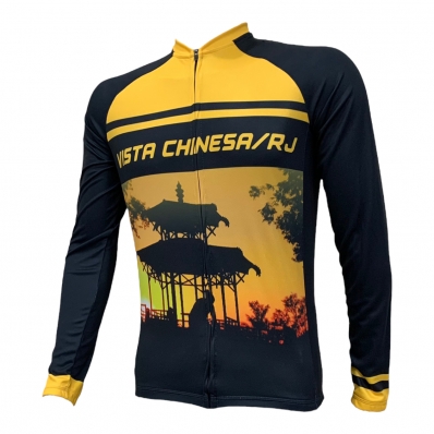 CAMISA CICLISMO MTB FEMININA - VISTA CHINESA (MANGA LONGA) - PLUS SIZE