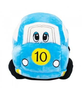 Carro Corrida Azul 31cm - Pelúcia