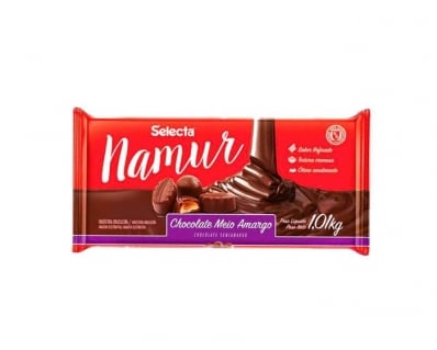 CHOC SELECTA NAMUR MEIO AMARGO 1.010KG