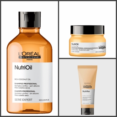 Kit L`Oréal Professionnel Serie Expert NutriOil - Shampoo e Condicionador e Máscara Nutritiva