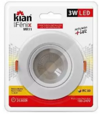 Spot Led Fenix Redondo MR11 3W- 3000K
