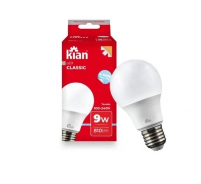 Lâmpada Led 9W Branca 6.500 K KIAN