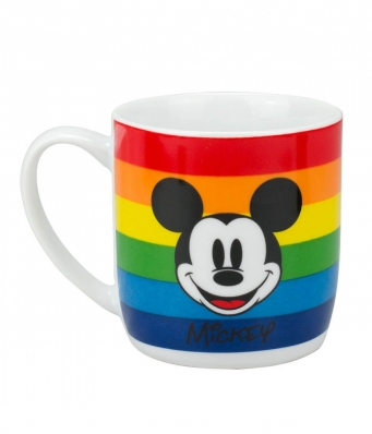 Caneca Porcelana Mickey Arco-Íris 300ml - Disney LGBTQIA+