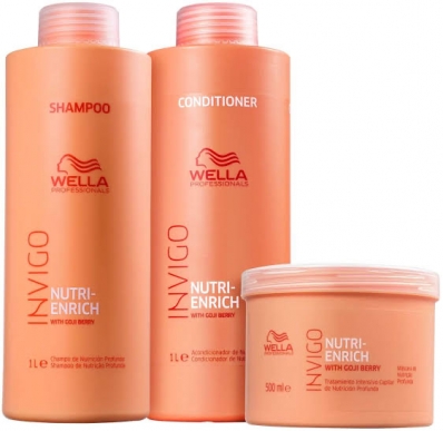 Kit Wella Professionals Invigo Nutri-Enrich Salon Triplo (3 Produtos)