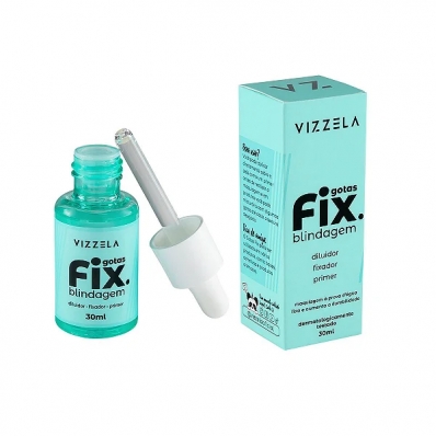 Blindagem Vizzela Gotas Fix 30ml Diluidor Fixador e Primer