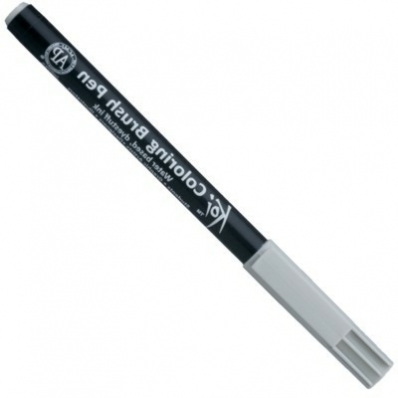 Caneta pincel Koi Coloring Brush Pen cinza claro XBR#145