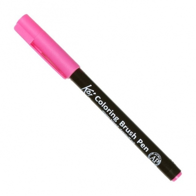 Caneta pincel Koi Coloring Brush Pen rosa XBR#20