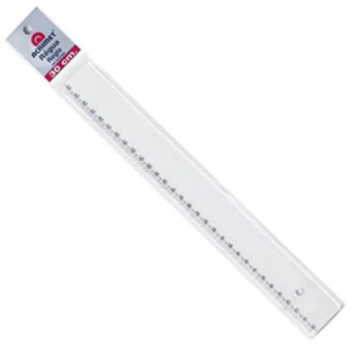 Régua acrílica cristal 30 cm