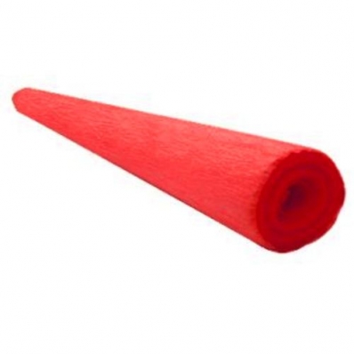 Papel crepom comum 48cmx2m 2 fls 70g/m vermelho