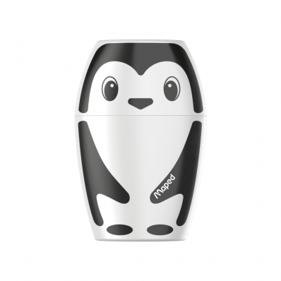 Apontador com depósito 1 furo Shakky pinguim avulso