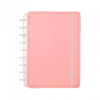 Caderno inteligente 80 fls 90g médio rose pastel