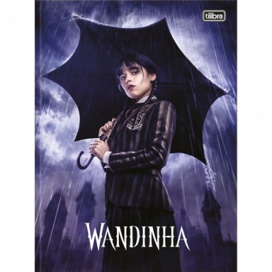 Caderno de linguagem capa dura 80 fls 56g 140x200mm Wandinha diversos