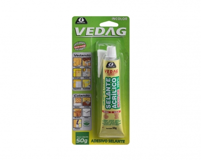 Cola Selante Acrilico Vedag Incolor 050G Blister