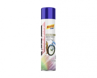 Tinta Spray Mundial Prime Metalica Azul 400Ml c/6pcs