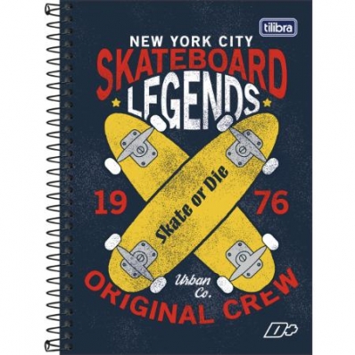 Caderno capa dura espiral D+ 140x200mm 200 fls 56g sortido
