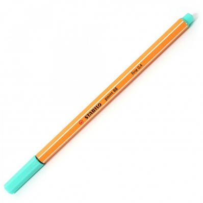 Caneta hidrográfica fine 0.4mm point 88/13 verde água - Stabilo
