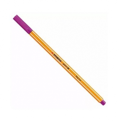 Caneta hidrográfica fine 0.4mm point 88/58 lilás - Stabilo