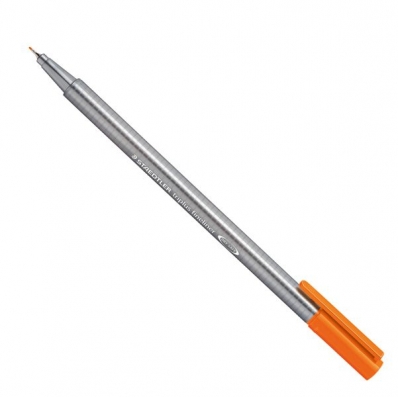 Caneta hidro 0.3mm 334-4 Triplus Fineliner Dry Safe orange