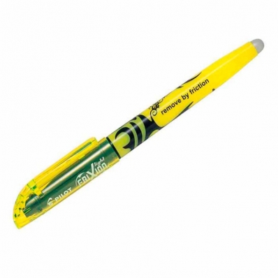 Caneta marca texto apagável frixion iluminador amarelo