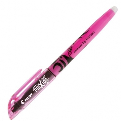 Caneta marca texto apagável frixion iluminador rosa