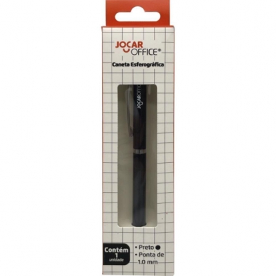 Caneta esferográfica 1.0mm Jocar Office preta