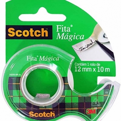 Fita mágica Scotch 3M 12mmx20m blister