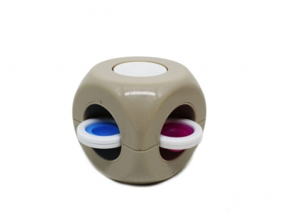 Cubo interativo rotate pop-up spinner cinza