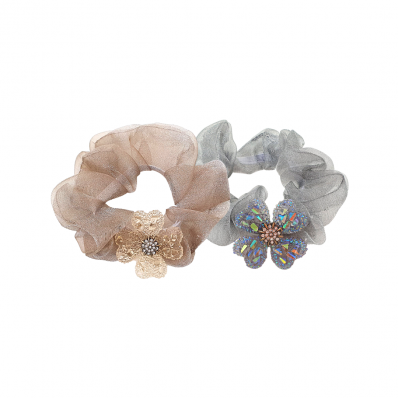Par Scrunchie Flores