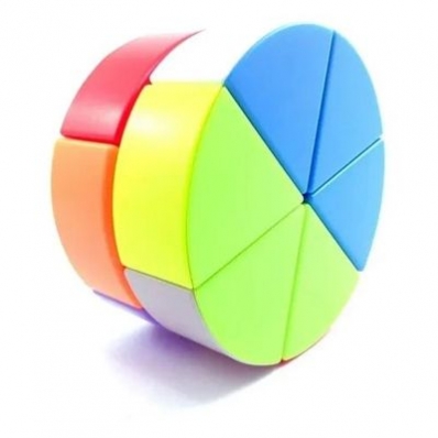 Cubo mágico interativo cylinder cheese stickerless 2x2x2