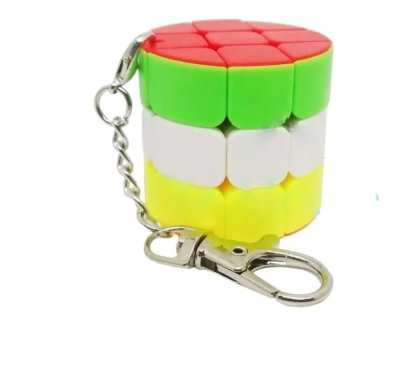 Cubo mágico interativo chaveiro fidget cylinder