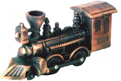 Apontador de metal colecionável locomotiva a vapor #9611
