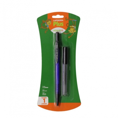 Lapiseira plus 2.0mm com grafite blister