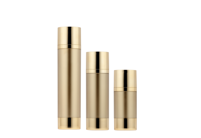 Frasco Airless Premium para Cosméticos 15ml Ouro