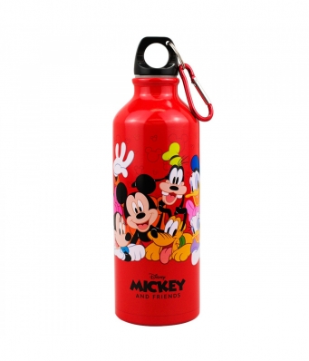 Garrafa Alumínio Vermelho Turma Mickey Minnie 500ml - Disney