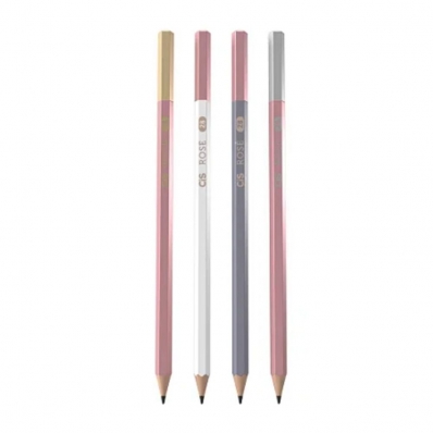 Lapis sextavado grafite 2B rose avulso