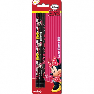 Lápis grafite 3 un Desire Plus Minnie blister