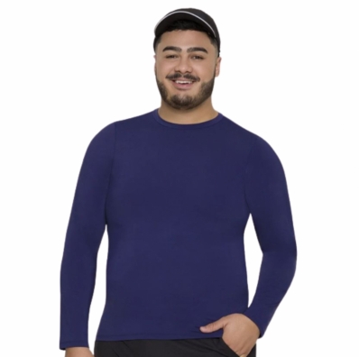 CAMISETA SELENE MANGA LONGA PROTECAO UV PLUS SIZE - MASCULINA