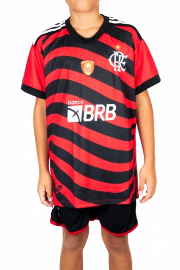 CONJUNTO GINGA FLAMENGO 3 UNIFORME - INFANTIL