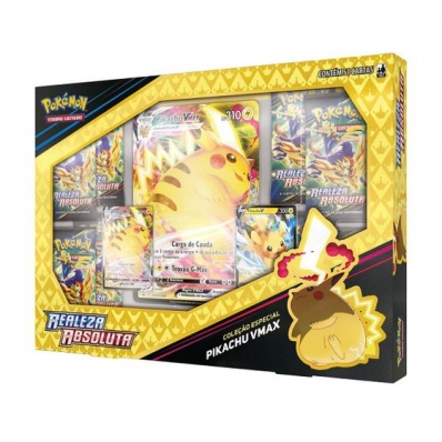 Pokémon Box Pikachu VMAX Realeza Absoluta - Especial