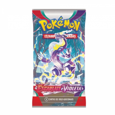 Pokémon: Espada escudo - Escarlate e Violeta - Booster com 6 cartas