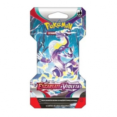 Pokémon: Espada escudo - Escarlate e Violeta - Booster com 6 cartas