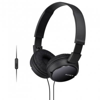 Fone de Ouvido Sony Professional MDR-ZX110AP Extra Bass Preto
