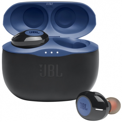 Fone de Ouvido Sem Fio JBL Tune 125TWS com Bluetooth e Microfone - Preto/Azul