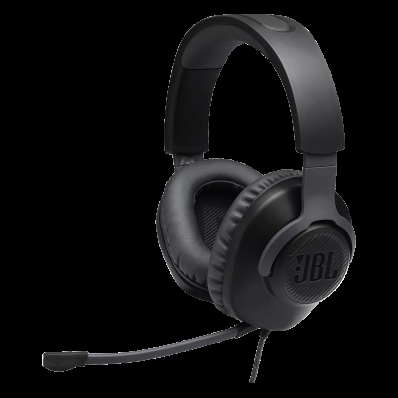 Headset Gamer JBL Quantum 100 / Over-Ear / com Fio / Microfone - Preto
