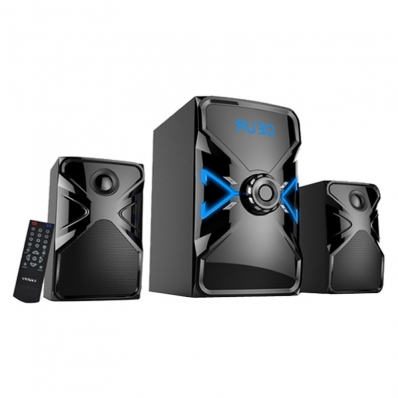 Caixa de Som de Som Satellite AS-636BL USB 2.1 com Controle Bivolt - Preto