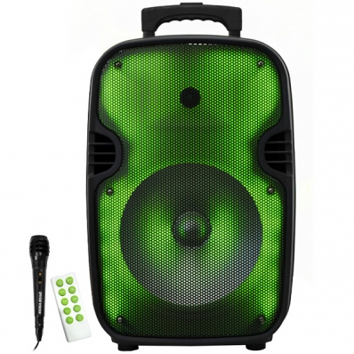 Caixa Karaoke Megastar SPA1777BT 12" 20.000 Watts P.M.P.O /USB e Radio FM - Preta