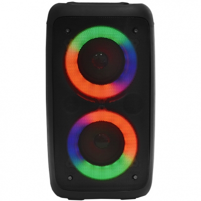 Caixa de som Speaker Megastar HYJ2304BT de 2.500 Watts P.M.P.O /Radio FM e USB - Preto